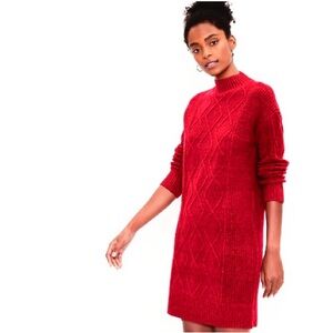 LOFT Red Sweater Dress